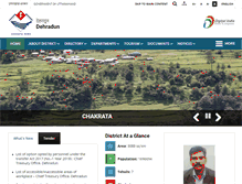 Tablet Screenshot of dehradun.gov.in